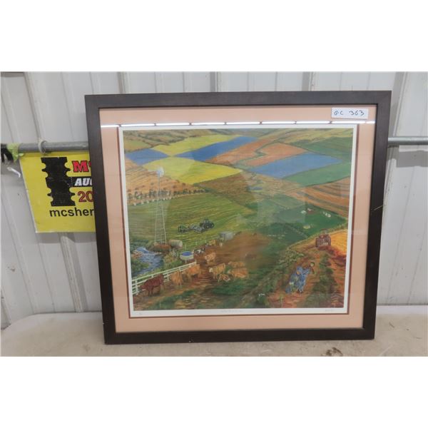 Framed Print GH Fisher 29" x 25" Hand Signed
