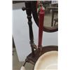 Image 3 : Vintage Victorian Style Wash Stand with Barley Twist Legs, Swivel Mirror, Towel Rack, Candle Holder,
