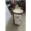 Image 5 : Vintage Victorian Style Wash Stand with Barley Twist Legs, Swivel Mirror, Towel Rack, Candle Holder,