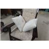 Image 4 : Antique Rocking Chair with Upholsted Back & Seat