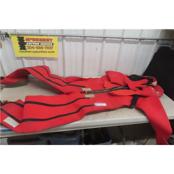 Mustang Floater Immersion Suit, Survival Wet Suit Adult Size