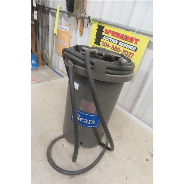 Sears Sand Blaster 17" High & 10" Diameter