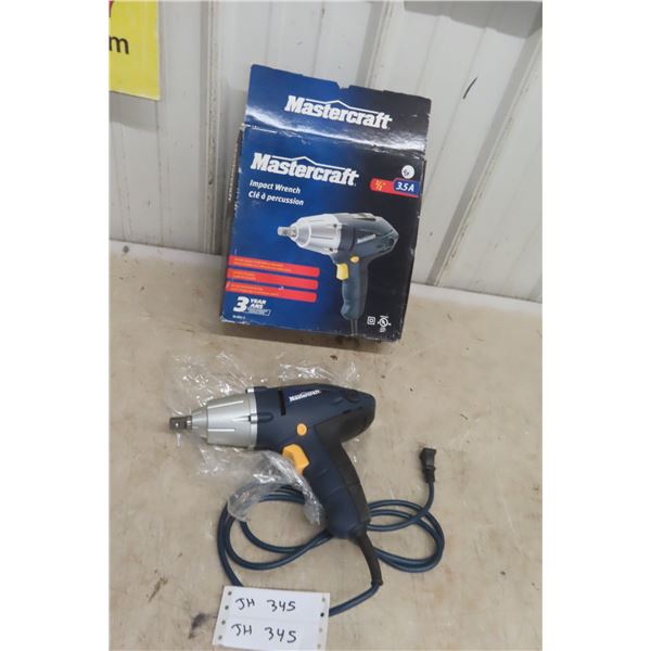 New Mastercraft 1/2" Impact Wrench 3.5 Amp
