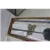 Image 5 : Five Piece Fireplace Tools NOS & Screen Guard