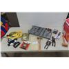 Image 1 : Tape Measure 200', 100', 25', Screwbit Set, Pliers, Frames, Multimeter