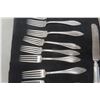 Image 2 : 10 Forks Marked 925 & 10 Knife No Marks Matching Set