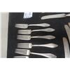 Image 3 : 10 Forks Marked 925 & 10 Knife No Marks Matching Set
