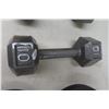 Image 9 : Weider Steel Weights: 2x 11 lb, 2x 10 lb, 2x 2-1/4 lb & 2x 10 lb Dumbbells