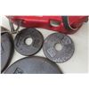 Image 5 : York Steel Weights: 4x 10 lb, 2x 1-1/4 lb, 2x 2-1/2 lb & Pair of Ankle Weights in Lake Swimming