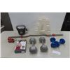 Image 1 : Exercise Wrist Dumbbells, Kettle, Bar, Lifting Bench Plus