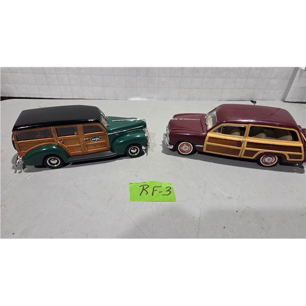 Wix 1940 Ford Woody Wagon and 1949 Ford Woody Wagon Both 1/25th Scale – Franklin Mint