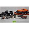 Image 1 : Wix 1966 Ford F100 Bank, 1969 Ford Mustang Boss 302, and Trailer – 1/25th Scale