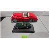 Image 1 : Vintage 15" Tin Metal Jaguar Convertible and Bburago 1948 Jaguar XK 120 Coupe – 1/25th Scale