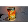 Image 1 : Decorative Electric Rotating Lamp – Forest Fire and Running Creek, 11" High x 7" Wide