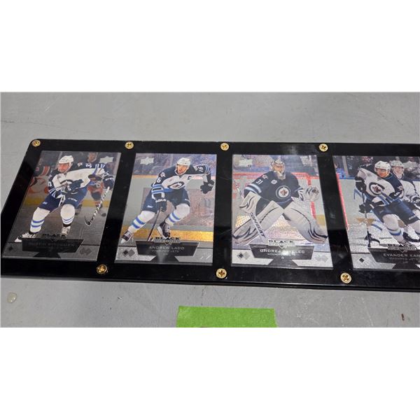 4 Original Jets 2.0 2013 Upper Deck Cards – Byfuglien, Ladd, Pavelec, and Kane
