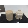 Image 1 : 2 Stoneware Crocks - 1 w/ Chip