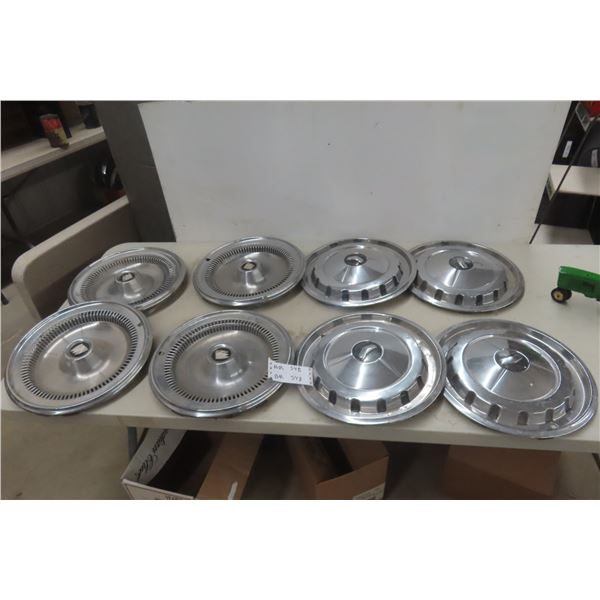 Chev Hubcaps – Set of 4, 1950s and Buick Resin Hubcaps – Set of 4