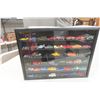 Image 1 : Hot Wheels Die Cast 1/64 Scale in Wall Mount Display Cars – Approx 50