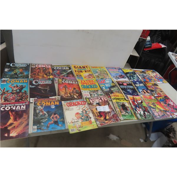 25 Cartoon/Comics/Magazines Cracked, Star Trek and More