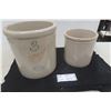 Image 1 : Red Wing 3 Gal Stoneware Crack and 1 Gal Crock