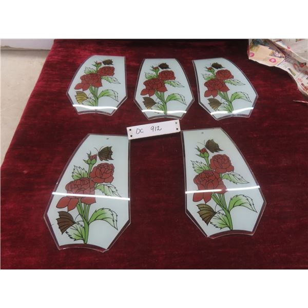 Glass Touch Lamp Shade Replacement Panels – 9½" x 5½", Qty 5