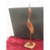 Image 3 : Carved Wood Elephants 4" x 20½", Carved Bird 17" Tall , 2 Damaged Mirrors +