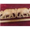 Image 6 : Carved Wood Elephants 4" x 20½", Carved Bird 17" Tall , 2 Damaged Mirrors +