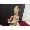 Image 4 : Vintage Figurine – Man, Woman, and Lamb w/ Roses Proposal Scene, 13" Tall