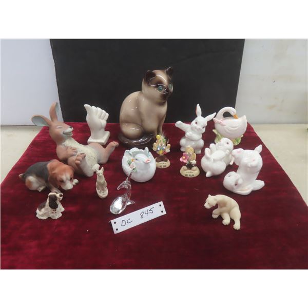 Shelf Decor – Bunnies, Dogs, Cat, Goose and More