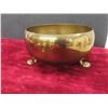 Image 2 : Brass Pieces: Footed Bowl, Miniature Goblets, Hanging Bell