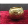 Image 7 : Brass Pieces: Footed Bowl, Miniature Goblets, Hanging Bell