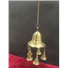 Image 9 : Brass Pieces: Footed Bowl, Miniature Goblets, Hanging Bell