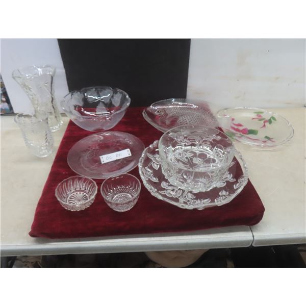 Crystal and Cut Glass – Serving Platters, Vases, and Bowls
