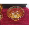 Image 5 : Coloured Glass – Fruit Bowl, Vases, and Candy Dish (Amber, Green, Blue)
