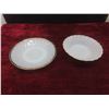Image 6 : Milk Glass: Salt, Pepper Shakers, Plates, and Vintage Juice Pitcher