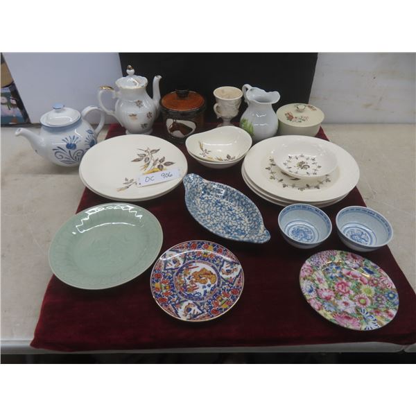 Grindley China: Tea Pots, Gravy Plate, Covered Bowl and More