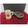 Image 11 : Sun Dial, Candle Holders, Ash Trays, Knife Sheath, and Blue Bomber Mug