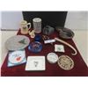 Image 1 : Sun Dial, Candle Holders, Ash Trays, Knife Sheath, and Blue Bomber Mug