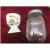 Image 4 : Salt and Pepper Shakers, Vintage Milk Bottle, Coal Oil Lamp (Missing Chimney), and Napkin Rings