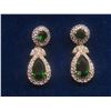 Image 3 : Camrose and Kross – Jacqueline Bouvier Kennedy Emerald Style Earrings – High End