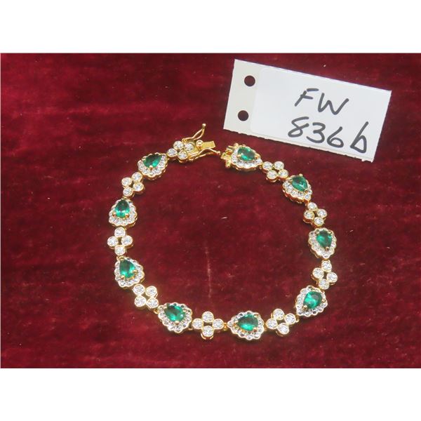 Camrose and Kross – Jacqueline Bouvier Kennedy Emerald Style Bracelet – Authentic High End