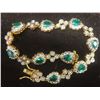 Image 4 : Camrose and Kross – Jacqueline Bouvier Kennedy Emerald Style Bracelet – Authentic High End