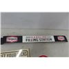 Image 2 : Modern Texaco Metal Embossed Door Bar, Route 66 Paper Sign, and No Smoking