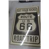 Image 7 : Modern Texaco Metal Embossed Door Bar, Route 66 Paper Sign, and No Smoking