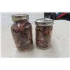 Image 1 : 2 Jars of Pennies - 13Lbs