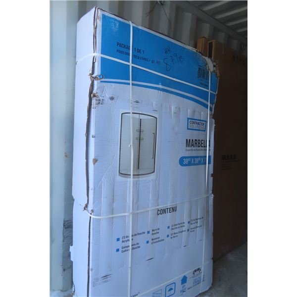 Marbella Corner Shower – 38" x 38" x 77"