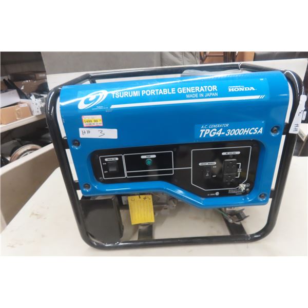 New Tsurumi Model TPG4-3000HCSA Generator – Powered by Honda GX160