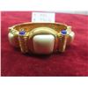 Image 17 : Fashion Jewelry – Cuff Bracelet, Necklaces, Bracelets, Gold Tone Floral Link w/ Faux Pearl,