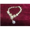 Image 19 : Fashion Jewelry – Cuff Bracelet, Necklaces, Bracelets, Gold Tone Floral Link w/ Faux Pearl,