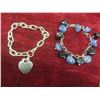 Image 5 : Fashion Jewelry – Cuff Bracelet, Necklaces, Bracelets, Gold Tone Floral Link w/ Faux Pearl,